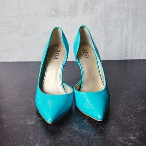 a.n.a. (A New Approach) Teal Pumps, Size 7, 4 inch Heels